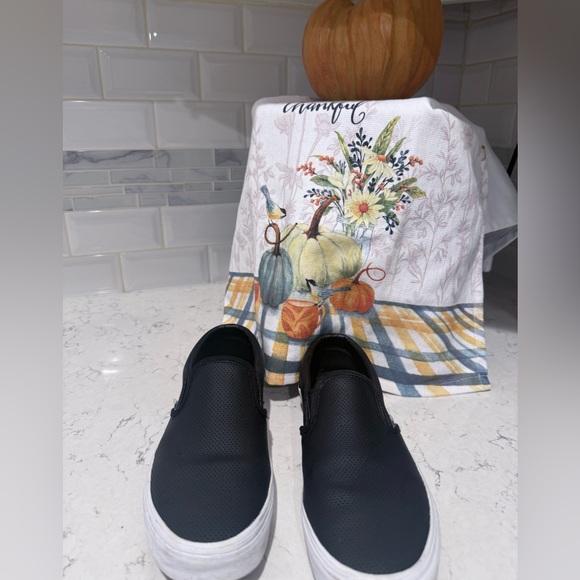 Vans Black Slip-On Sneakers - Picture 1 of 9